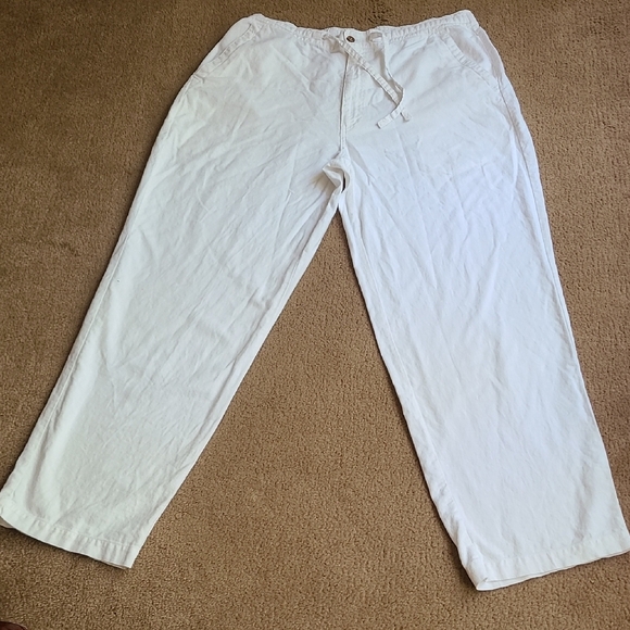 Cubavera White Pants Relaxed Fit - Picture 1 of 6